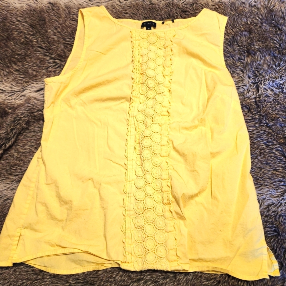 Talbots Sleeveless Yellow Top